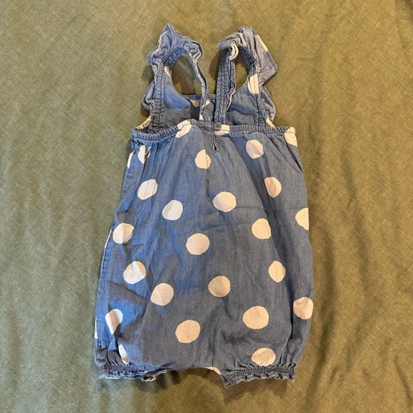 Girl’s 18 month Denim Chambray 3 piece lot Dresses Romper Carter’s - Cat & Jack - Picture 7 of 7